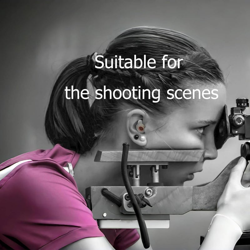 TACTIC STAR Shooting Earplugs for Pickup Sound, 30 dB NRR Hearing Protection - Silicone & Reusable Ear Plugs for Outdoor Shooting, Firing Range & Hunting, White - Image 5